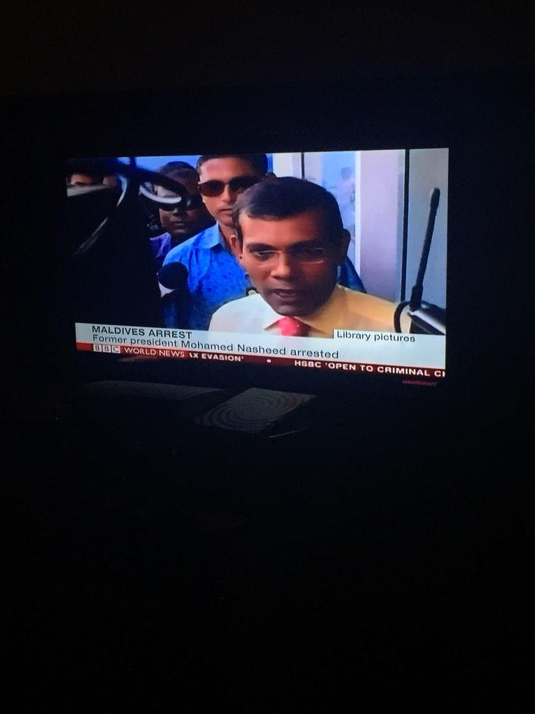 iarysh's tweet photo. MP @MariyaDidi now at @BBCWorld speaking on the arrest of @MohamedNasheed .. #FreeAnni #FreeAnniNow @ujaasu @inishwan http://t.co/sU7tQopg9p