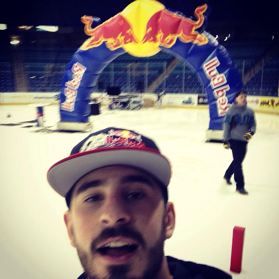 PringleRindal's tweet photo. Just finished setting up the Red Bull Crashed Ice Saskatchewan qualifier @ the Sasktel Center! #CrashedSK #GotMyWings http://t.co/y6yHpHVQfH