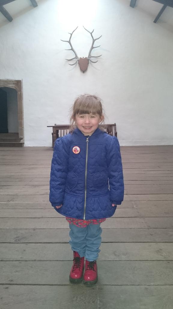 poojapoole's tweet photo. @BHCohort1415 @tillymonsta Scarlett explored Skipton Castle this half term. http://t.co/4pzI3QoOu8