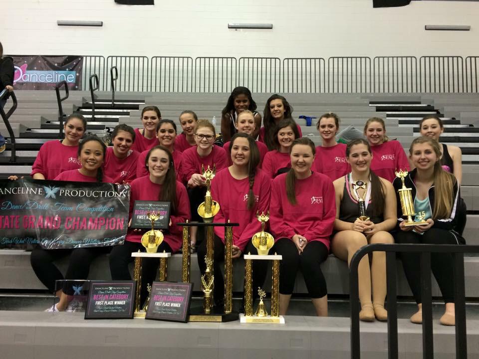 TheAshleyBlack's tweet photo. All of our hard work paid off... We're STATE GRAND CHAMPIONS!!!! #Danceline #Competition2015 http://t.co/61a7tg0Ybp