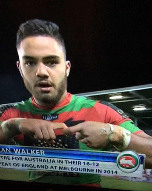 Joshuacharnley's tweet photo. Respect to @Dylan_Walker6 for the JJ salute @alljoinjack #RugbyLeagueFamily http://t.co/70WKuWVoOn