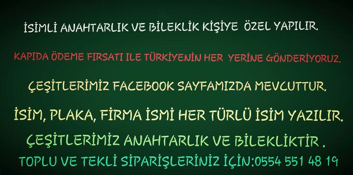 Sipariş için : 0554 551 48 19