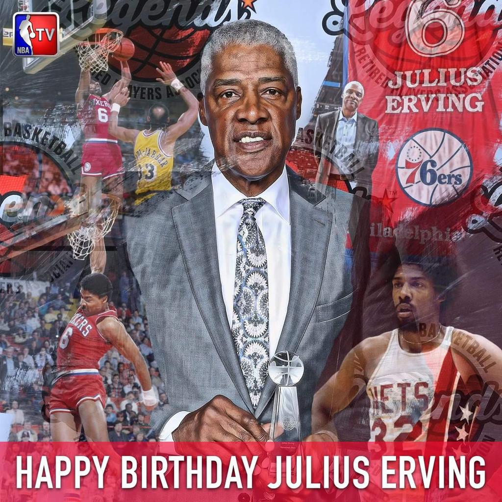 Happy birthday to BB great Julius Dr. J Erving, who also happens to be the best Nets player ever. 