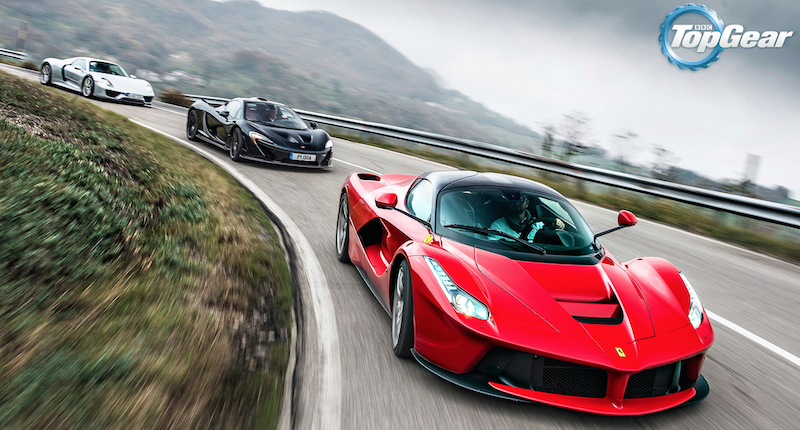 BBC_TopGear's tweet image. So James'll take the #LaFerrari. Which one looks the best to your eyes?  #TopGear
