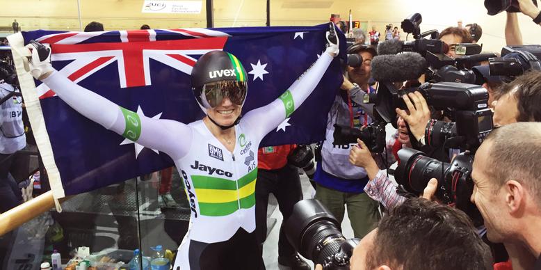 AusCycling's tweet photo. NEWS | @AnnaMeares the greatest of all time; wins 11th world title #trackworlds http://t.co/m8isqsPBMd #AussieCycling http://t.co/SroLS7qcSB