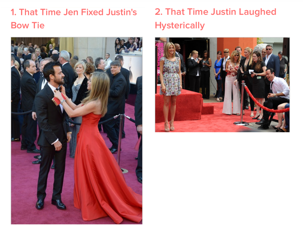 Suus1102's tweet photo. Jennifer Aniston &amp; Justin Theroux ❤️
Red Carpet moments that prove they're one fun couple!
http://t.co/dgmEuJFy5V http://t.co/YBoocBKwoz