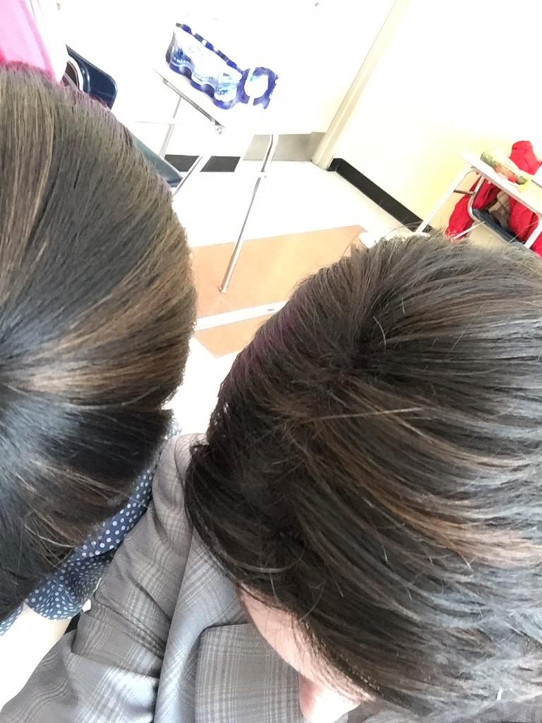 eggs_n_bakey's tweet photo. Millie and Roger go to the same salon #LiveTMMBackstage http://t.co/5LIquY5cTb