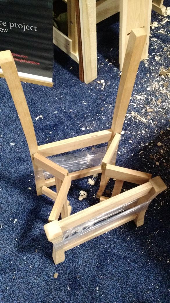 kring_l's tweet photo. And the folding chair is coming together at @DesignBuildShow http://t.co/Kik2kk9o3O