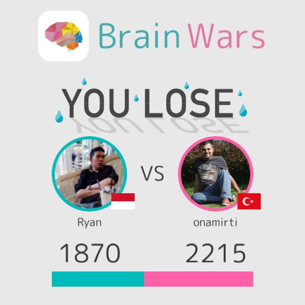 ryan_grp's tweet photo. I challenged onamirti and lost;( Challenge players from around the world! #BrainWars http://t.co/8DZNvg2k0S http://t.co/oDVCJmPW0Z