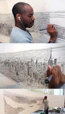 jooryalha's tweet photo. “@sviim1: صاحب موهبة .. مصاب بالتوحد قام برسم مدينة نيويورك فقط عندما ركب طائرة الهليكوبتر لمدة 20 دقيقة في سمائها http://t.co/zOQtbsFWIJ”