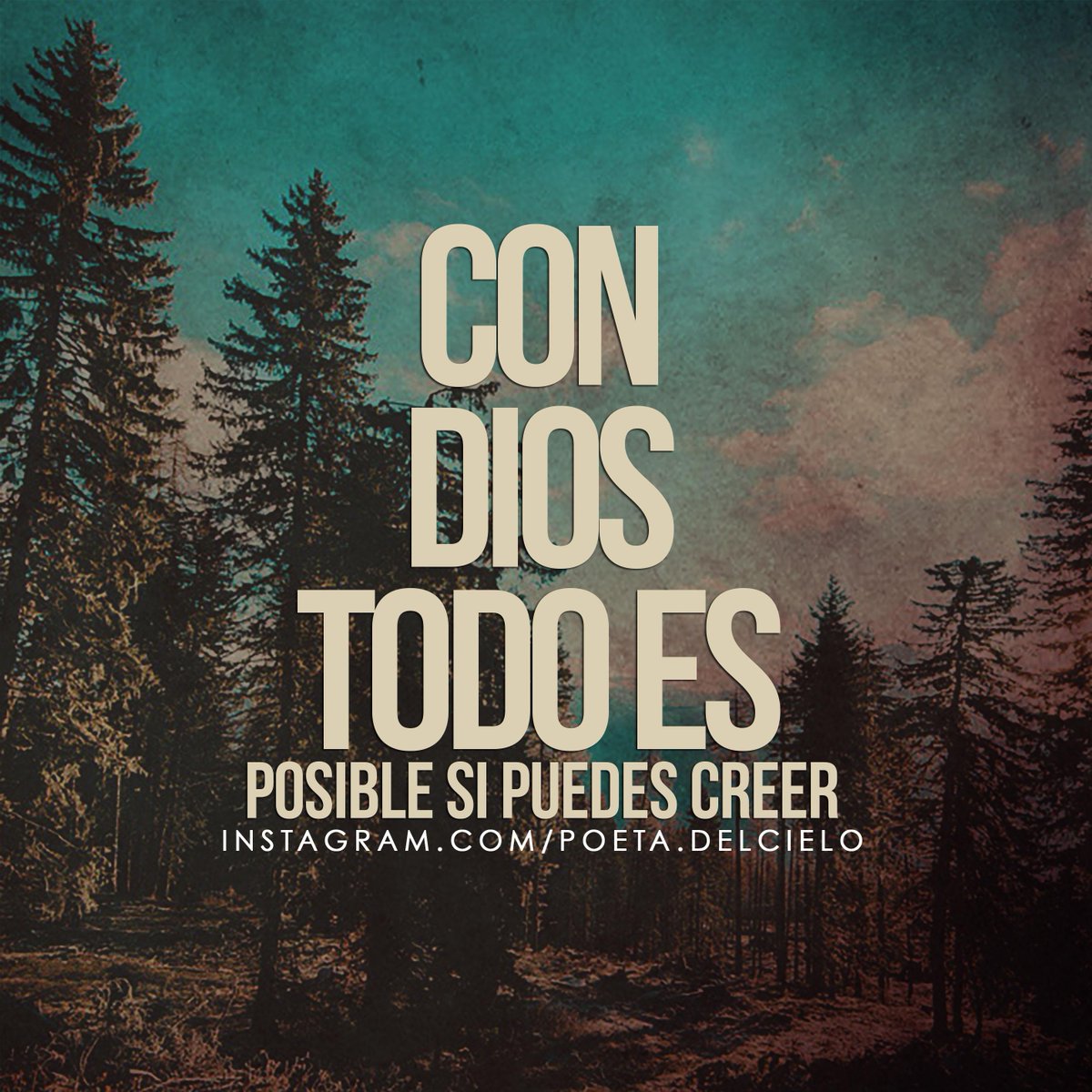 Poetadelciel0's tweet photo. Para Dios nada es imposible.
Sigueme y te sigo http://t.co/S7BoSu8vzv