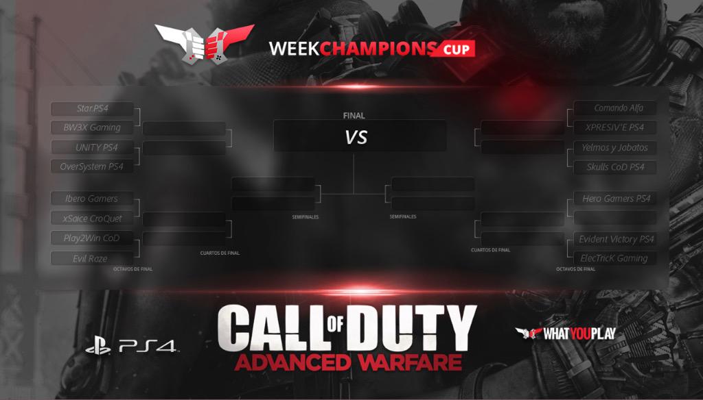 Empezamos mañana con la #WCC de #CoDAW de la División PRO de PS4. Suerte a todos los equipos.