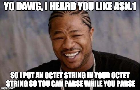 bascule's tweet photo. Yo dawg, I heard you like ASN.1 http://t.co/HZnSk07Er4
