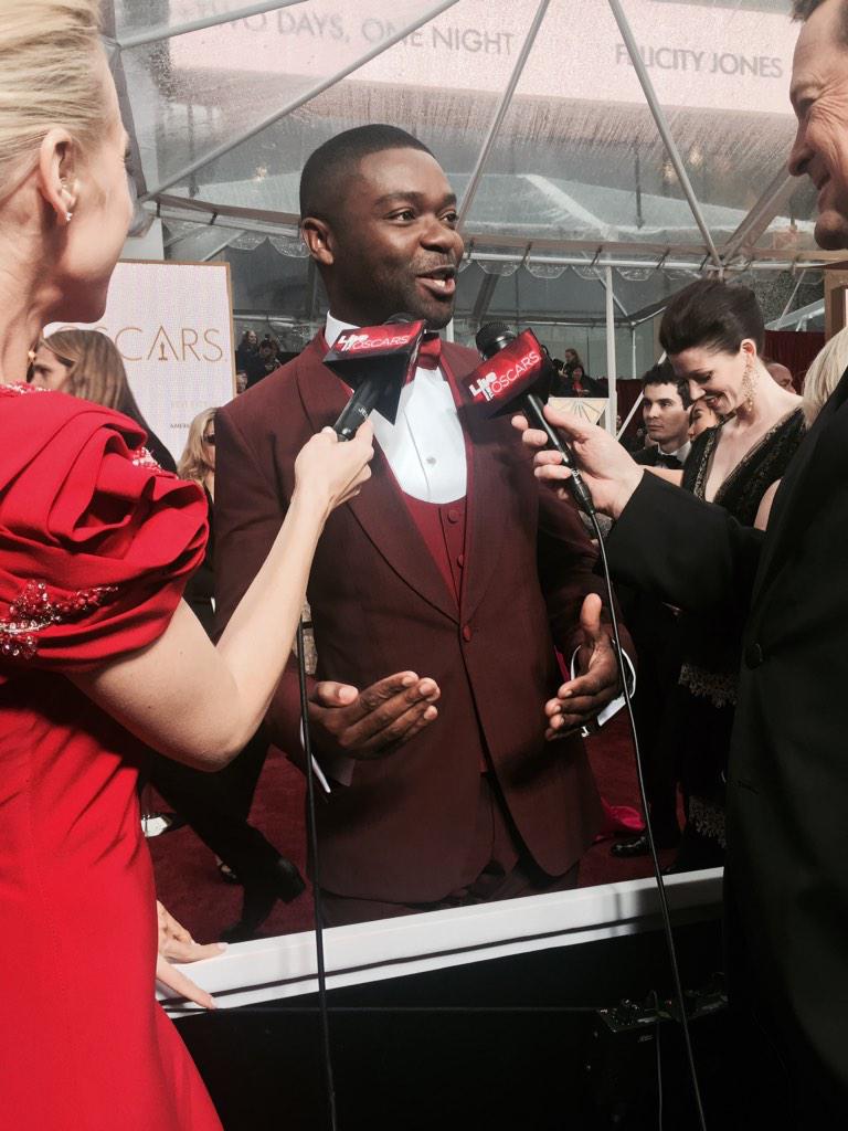Couldn't be nicer, #DavidOyelowo is proud of #Selma for good reason. We'll be seeing more of him! #SpeakBeautiful
