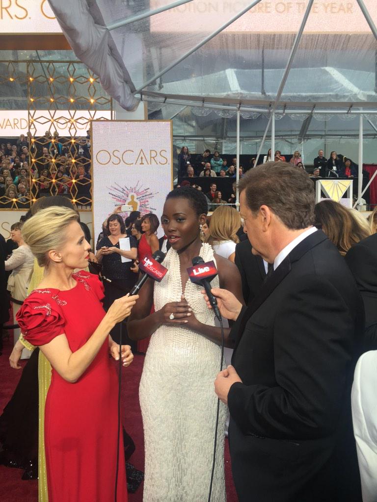 Elegance and grace are @Lupita_Nyongo 's middle names!! She's so beautiful. #SpeakBeautiful @Dove @ktlaENT