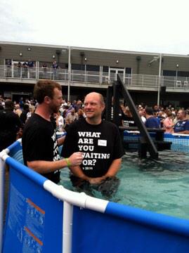 AnnieMac70's tweet image. Jesus changed our lives, celebrated my husbands baptism @newspring #8MoreCampuses