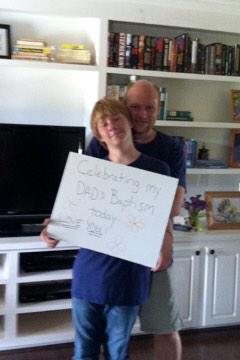 AnnieMac70's tweet image. Jesus changed our lives, celebrated my husbands baptism @newspring #8MoreCampuses