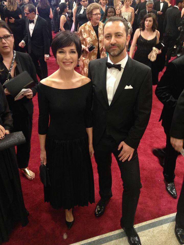 JOANNA_doc's tweet photo. "Joanna" crew on the red carpet! The girls in fabulous Zofia Chylak dresses! #Oscars http://t.co/Tjzms9MU2G