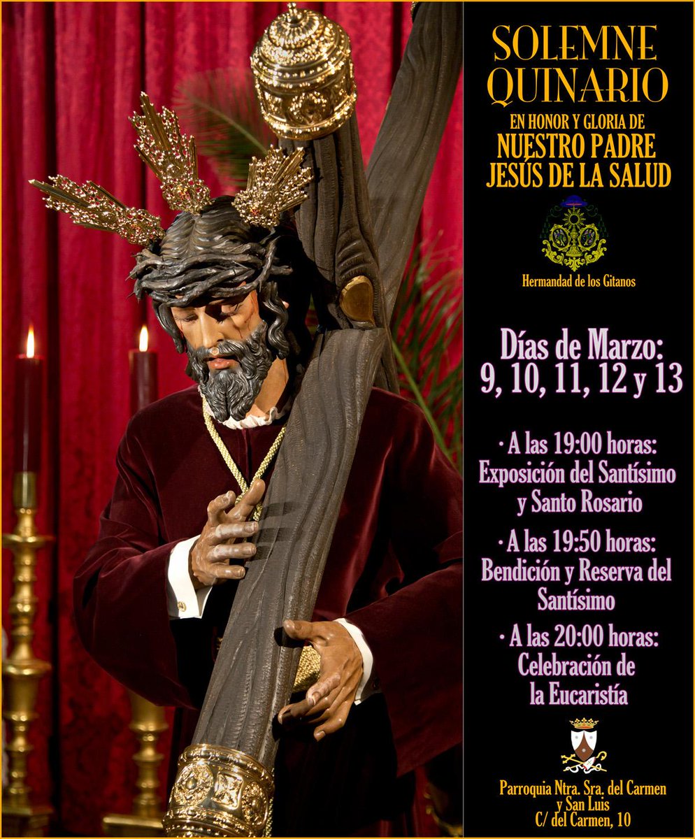 SOLEMNE QUINARIO DEL SEÑOR DE LA SALUD   #SSantaMadrid15