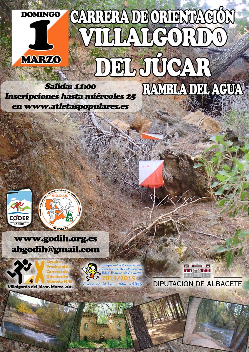 Y la cuarta y última prueba del X CPO llega a VILLALGORDO DEL JÚCAR este Domingo. Sorteo de inscripción si haces RT