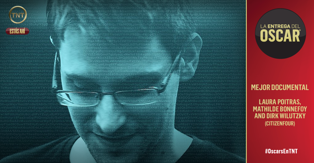 TNTLA's tweet photo. Galardonadísimo en esta #TemporadaDePremios, ¡es CITIZENFOUR el MEJOR DOCUMENTAL en #OscarsEnTNT! http://t.co/JM9I9WdiNn