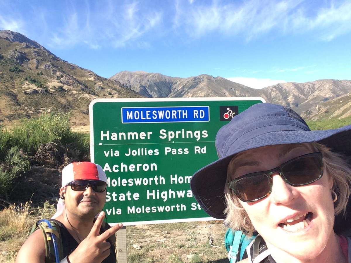 TheHopeWalkers's tweet photo. Sally and Aniket getting it done in Hanmer Springs over the weekend, completing a 26 km walk. #RoadToTaupo #Oxfam http://t.co/c8E0LSNA0l