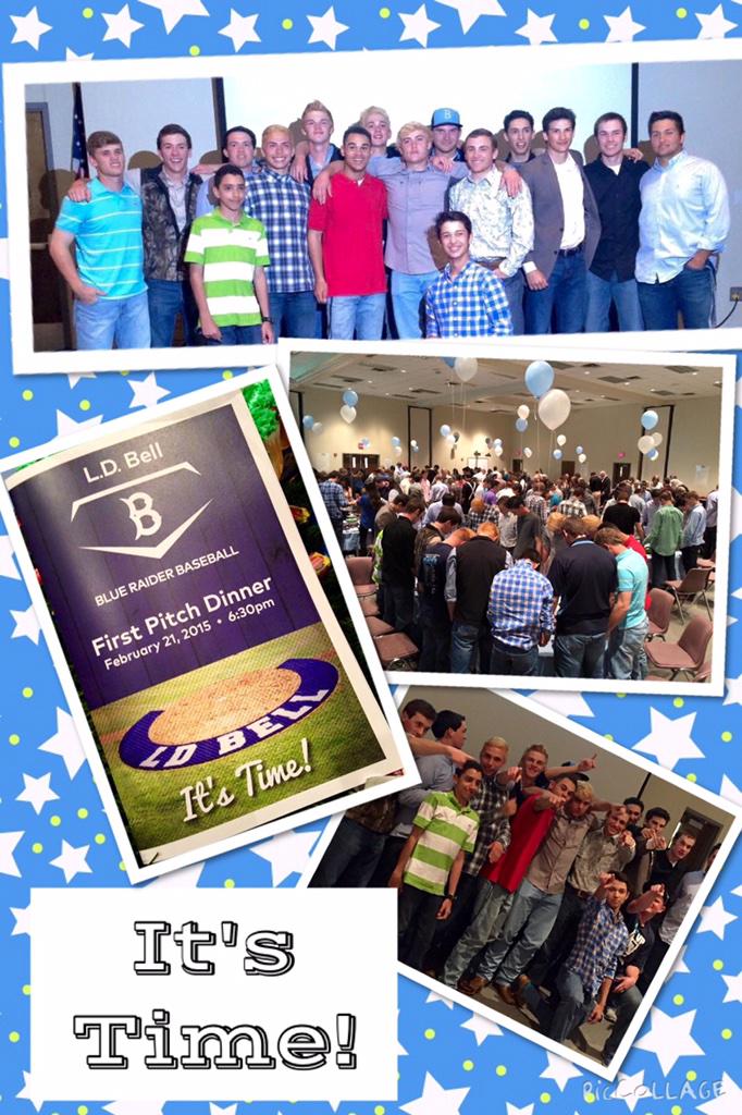 LDBellBaseball's tweet photo. LD Bell Blue Raider Baseball First Pitch Dinner. #ItsTime #thsb #7AAAAAA http://t.co/0aGVEYqymK