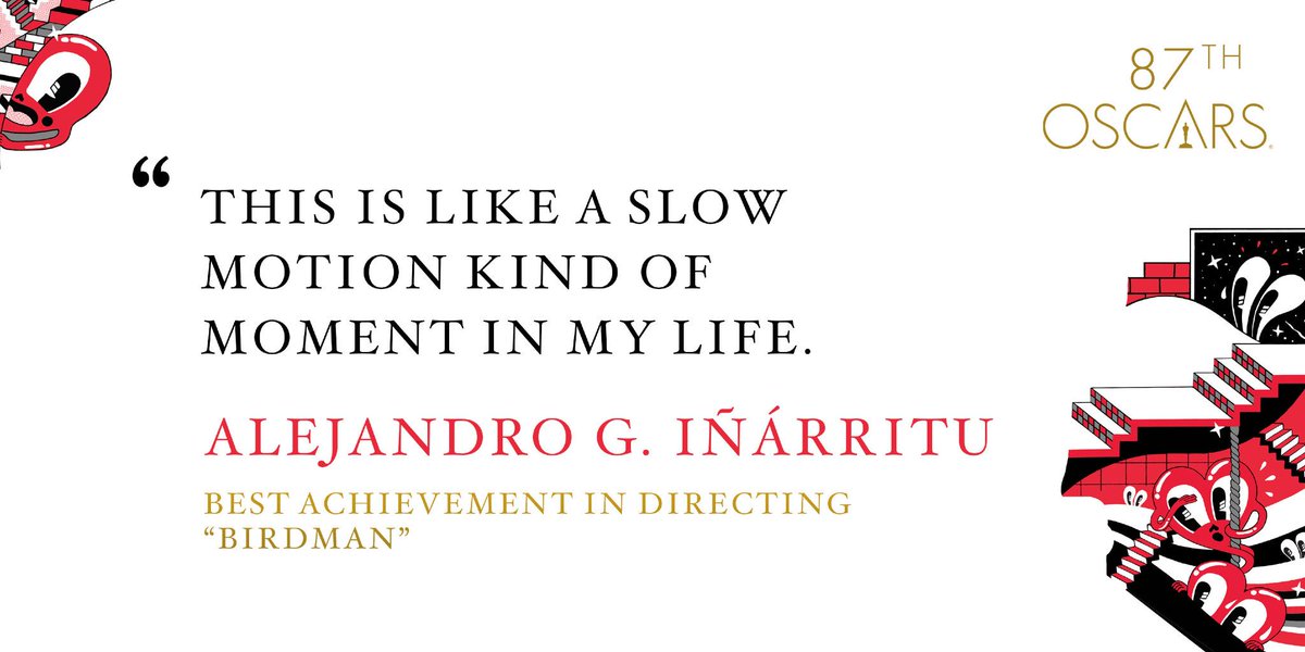 TheAcademy's tweet photo. Well said, Alejandro G. Inarritu. #Oscars http://t.co/FezSXaxeA0