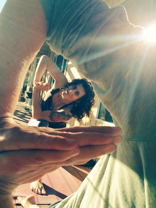 Pre-swim yoga buddies. http://t.co/WMryeLFX7q<a href="/tag/sctri"class="tags"><span>#sctri</span></a>