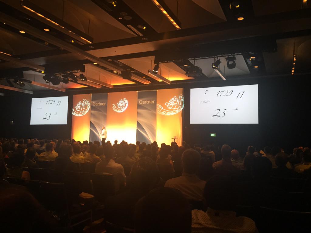 PeterBankowski's tweet photo. Great talk by Adam Spencer. It's all about the numbers! #GartnerBI #Gartner http://t.co/Gv79QJtX2Z