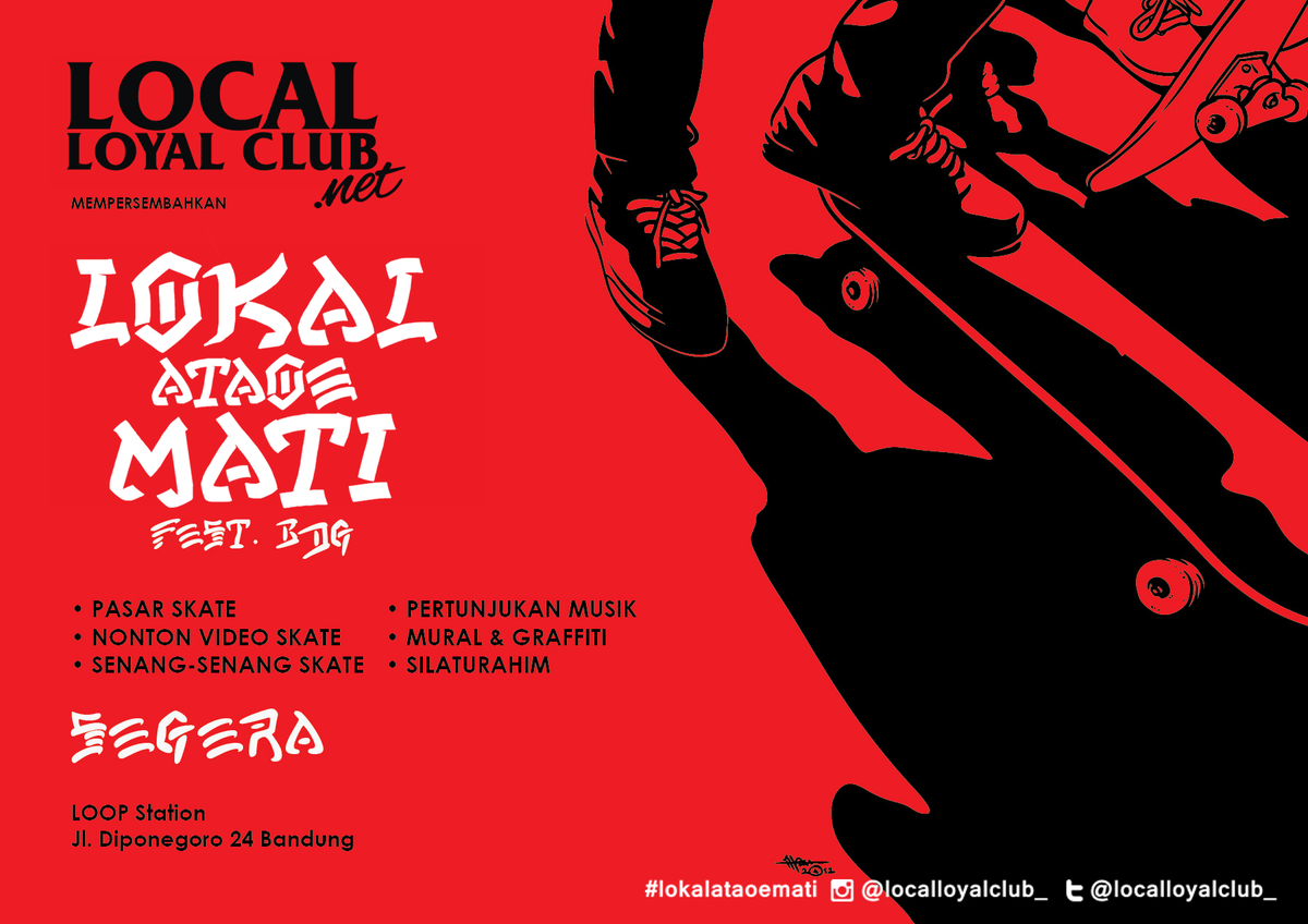 SEGERA! #lokalataoematifest cc <a href="/infosk8board/">Official twit of</a> <a href="/skatedayindo/">Skate Day Indonesia</a> @happensk8mag
