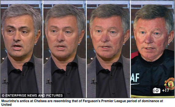 Älskar Daily Mails bildlösning till Mourinhos nya kängor! http://www.dailymail.co.uk/sport/football/article-2965068/Jose-Mourinho-turning-Sir-Alex-Ferguson-dark-arts-managers-ruthless-winners-seeking-victory-means.html …