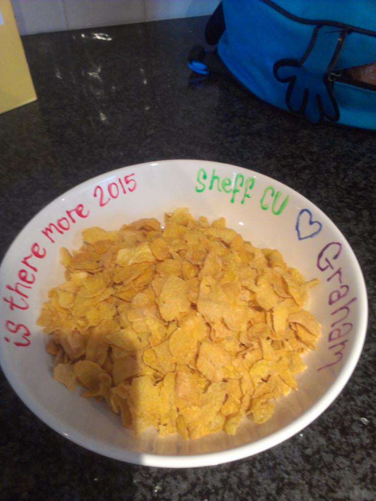 GJShearer's tweet image. Memories of a special week with @ShefCU. #istheremorecornflakes