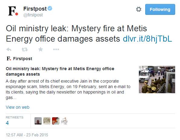 Aks9009Pa's tweet photo. Age-old SOP adopted by the crooked elements, burn and destroy evidence
#EspionageGate is going the similar way http://t.co/rTPrwZwA1g