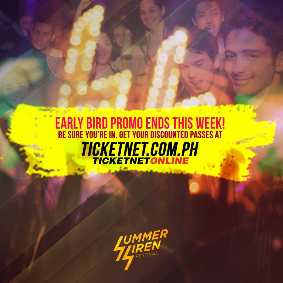 Early Bird Promo of P2,000 per ticket ends this Feb 28! Buy your tickets now at ticketnet.com.ph !