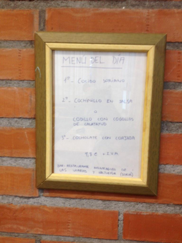 BarRestMonte's tweet photo. Aquí una foto del menú del día, hoy lunes 23 de febrero, menú con mucha fuerza para empezar con ganas la semana 9,80€ http://t.co/vpjDUjA8u1