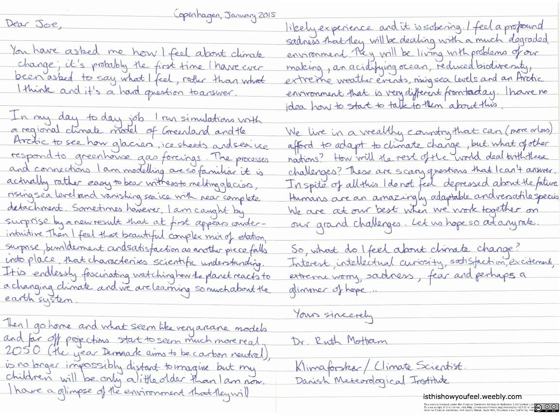 ITHYF_Letters's tweet photo. .@ClimateCentral scientists writing with passion about climate change to connect with everyday ppl: #isthishowyoufeel http://t.co/FObWAwjjTJ