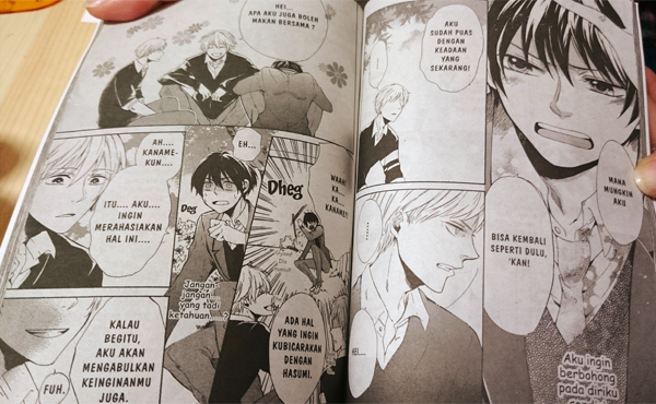 一迅社さんからウソ徒然の海外版が届きました～。なんとインドネシア版…!厚みも元のコミックスと大分違ったりして面白いです。 