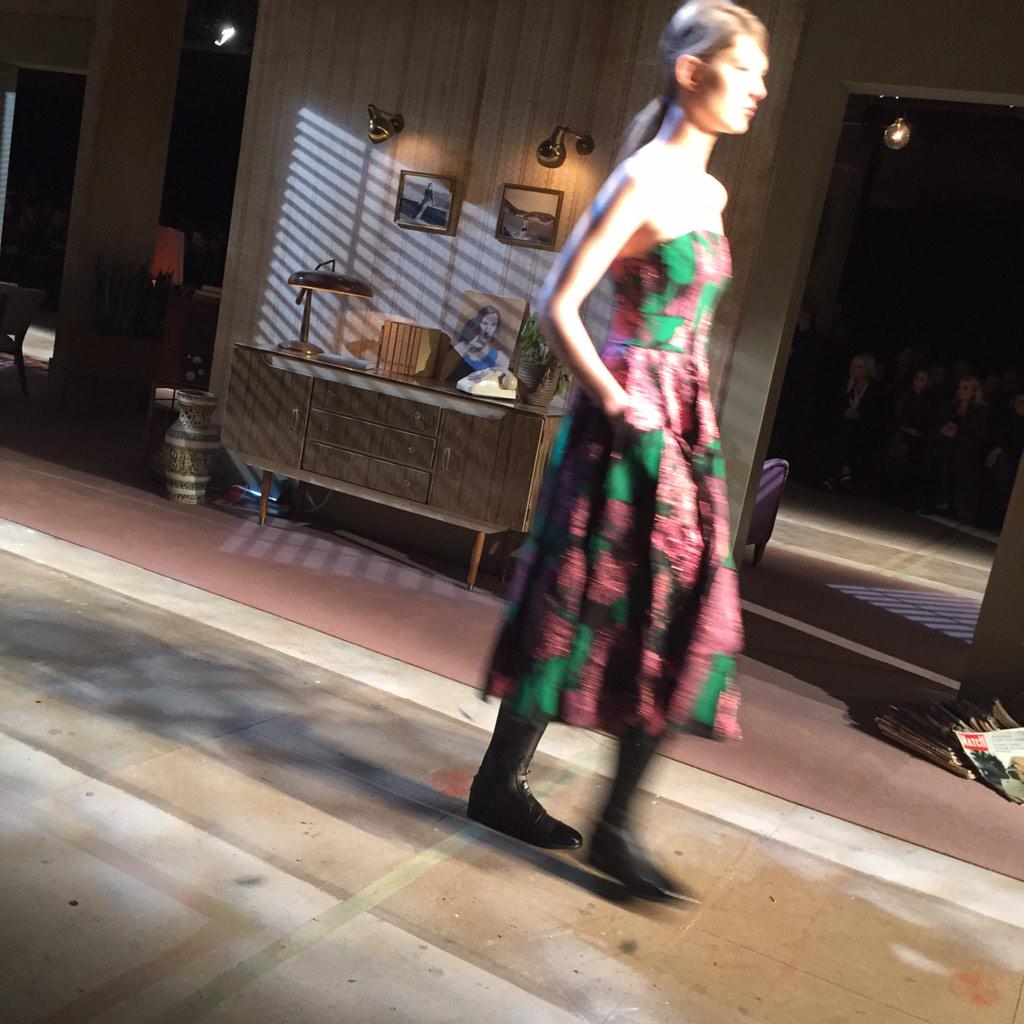 Ball gowns 'n' boots at Erdem
