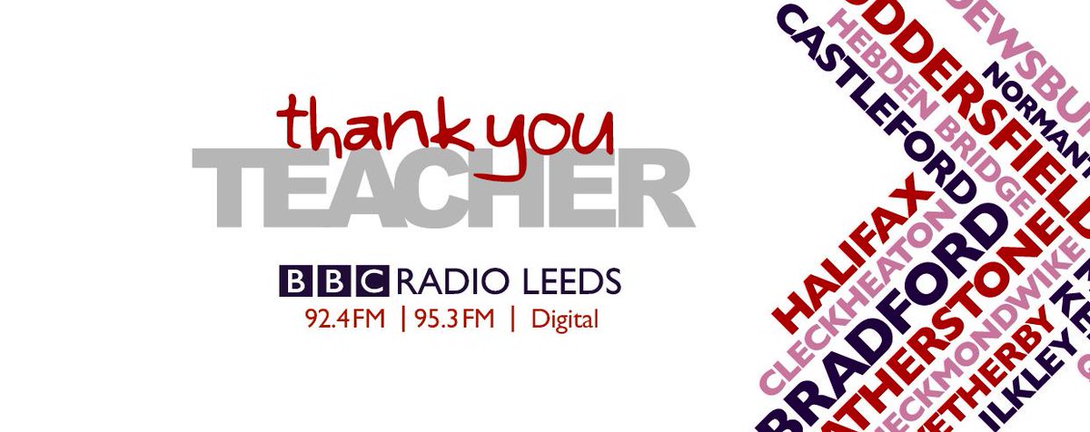 BBCLeeds's tweet image. Our #ThankYouTeacher Awards celebrate inspiring teachers from pre-school to adult ed. NOMINATE bbc.co.uk/radioleeds