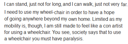 People in #wheelchairs can often stand and even walk, just not for very long or very far ow.ly/JuI5z