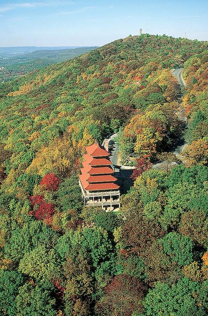 MasterTheSpirit's tweet image. #ThePagoda Awash in a sea of green.