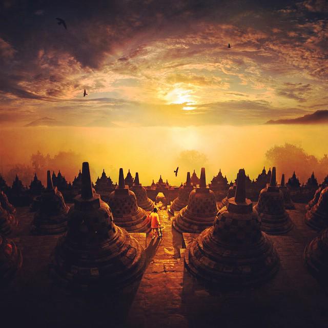 Daily Discovery: the breathtaking Borbudur Temple in Java, #Indonesia.