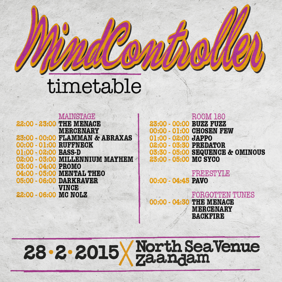 Official_AOD's tweet photo. It's almost time to re-live the past! Check the timetable for #Mindcontroller2015 over here: http://t.co/4B4PZsjfZ8. http://t.co/dldznGMJFJ