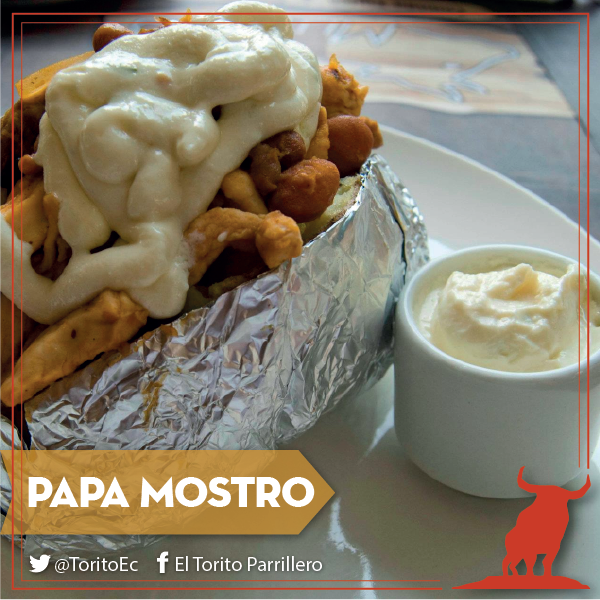 ToritoEc's tweet image. La mejor opción a estas horas es una Papa Mostro para engañar al estómago.