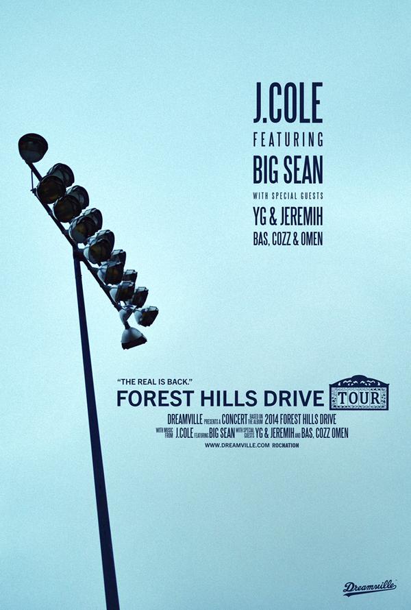 Missinfo's tweet photo. .@JColeNC Announces "Act 3" of 'Forest Hills Drive' Tour w/ @BigSean, @YG &amp; @Jeremih http://t.co/yQXwsIxUHz http://t.co/6TekPEsqOh