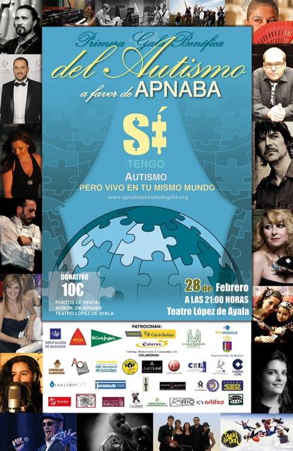 cope_badajoz's tweet photo. Próximo sábado, en el Teatro @lopezdeayala y a beneficio de @apnaba http://t.co/TXOmVO39LS