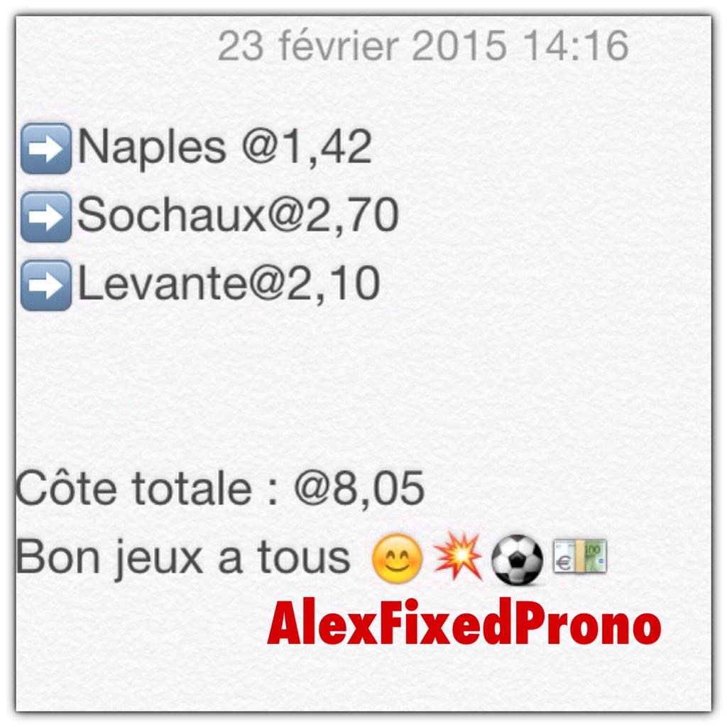 AlexfixedProno's tweet image. Voilà les pronos d'aujourd'hui 👌⚽️💶