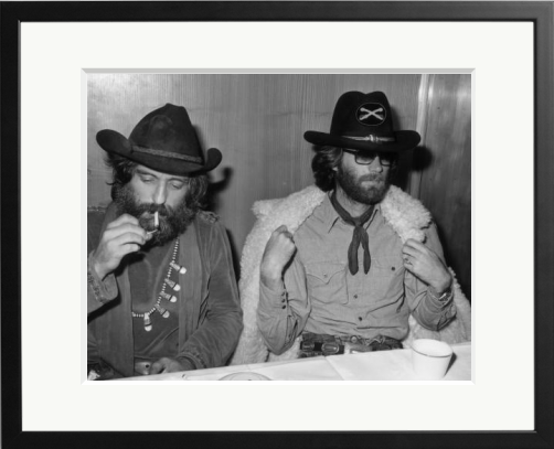 Happy Birthday Peter Fonda, here photographed with Easy Rider co-star Dennis Hopper in 1971.  