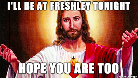 UGAFreshley's tweet photo. Hope to see you at Freshley tonight.

You will be in good company. http://t.co/STgIhZwn2n